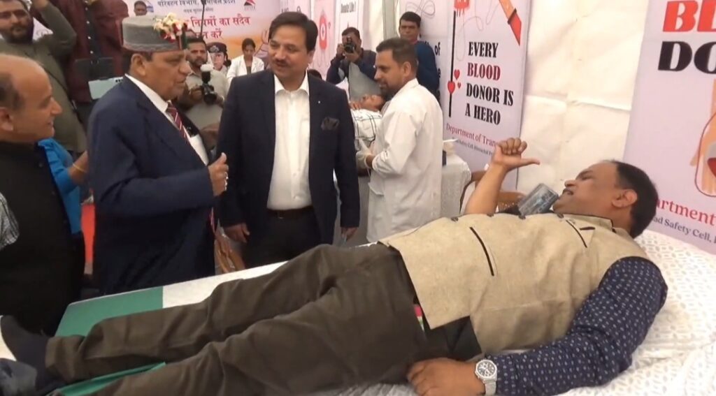 ट्रांसपोर्ट विभाग ने शिमला में किया रक्त दान शिविर का आयोजन
