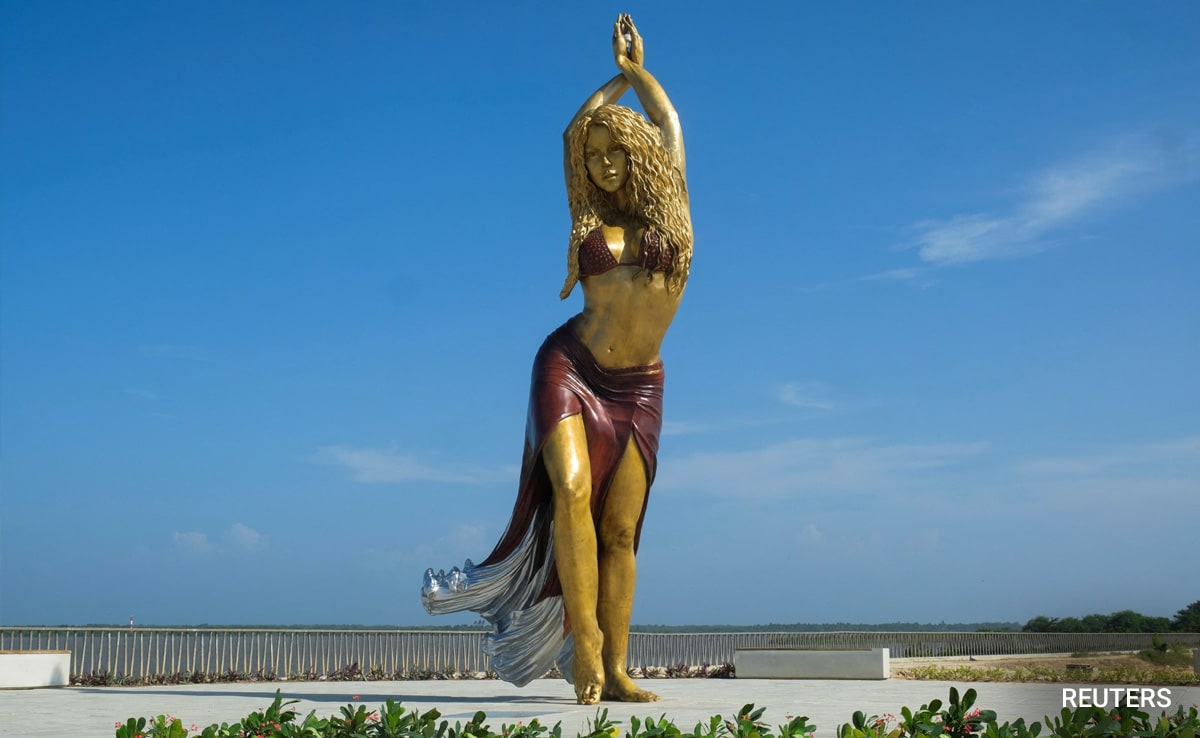 Statue Of Singer Shakira In Belly-Dancing Pose Unveiled In Her Home City
