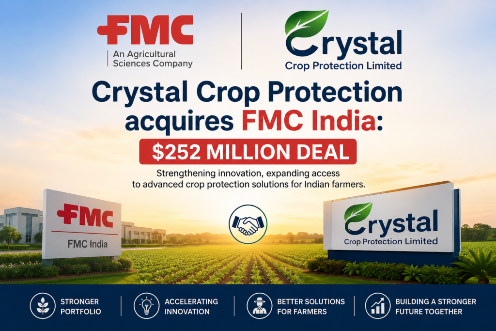 Crystal Crop Protection Acquires FMC India’s Crop Protection Business for $252 Million